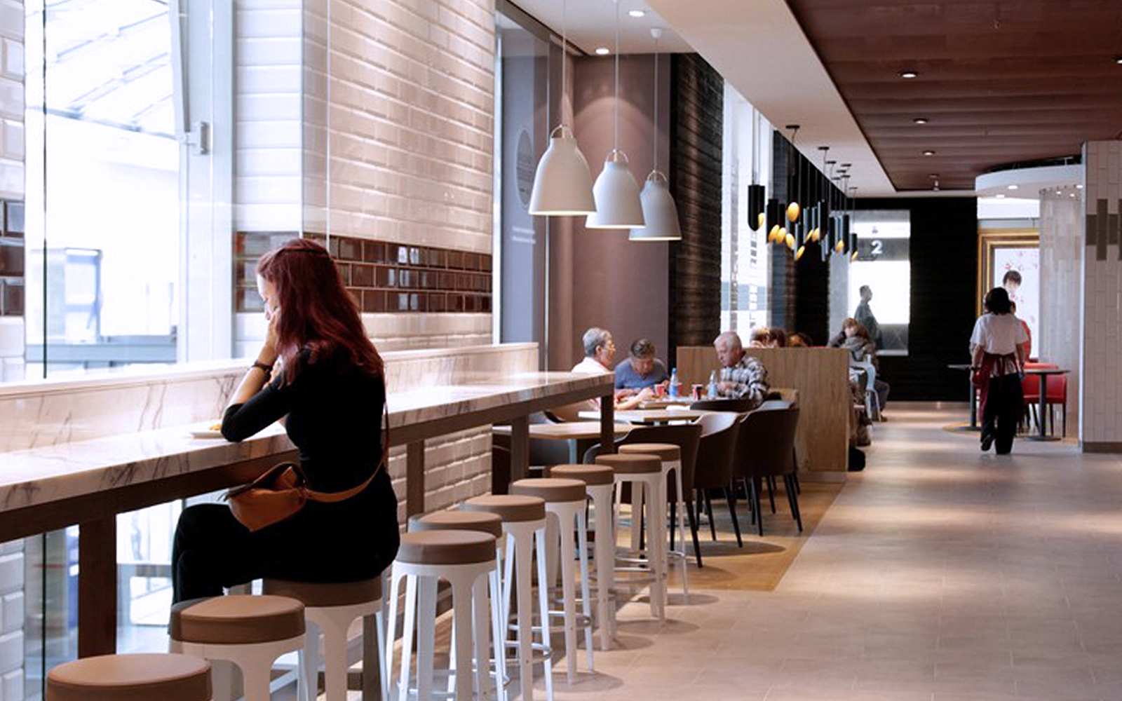 Foodcourt customer seating area