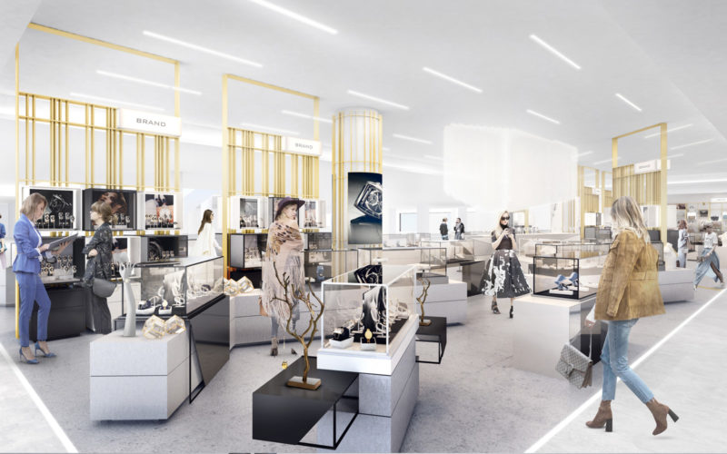 department store design - jewellery department