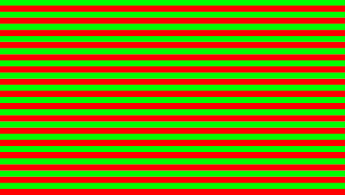 Flicker of red-green