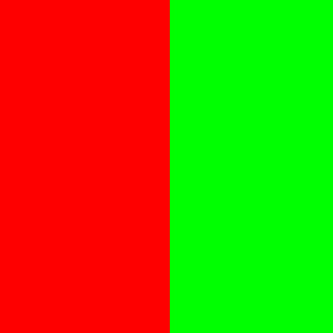 red-green equal colour contrast of quantity