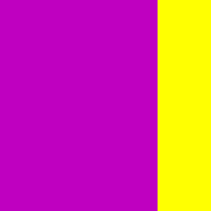 violett-yellow equal colour contrast of quantity