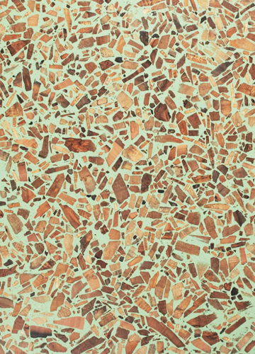 terrazzo from timber off-cuts in resin